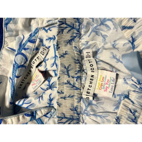 Gretchen Scott Weed Wacker Blue Branches and Leaves Pajama Set XS - Picture 6 of 6